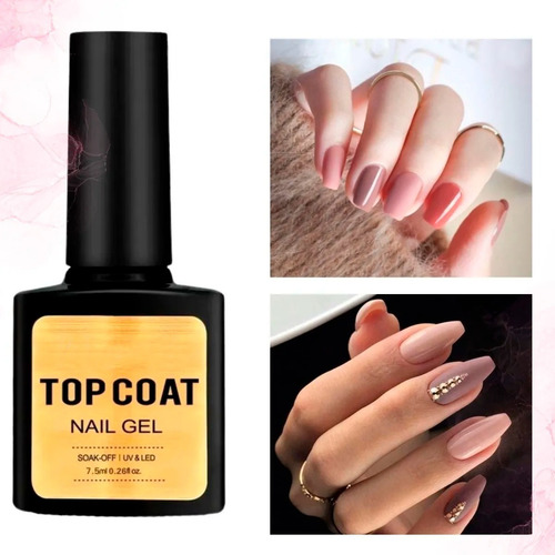Esmalte de uñas finish Veraly Gel de 7.5mL - Pack de 3 unidades color top coat