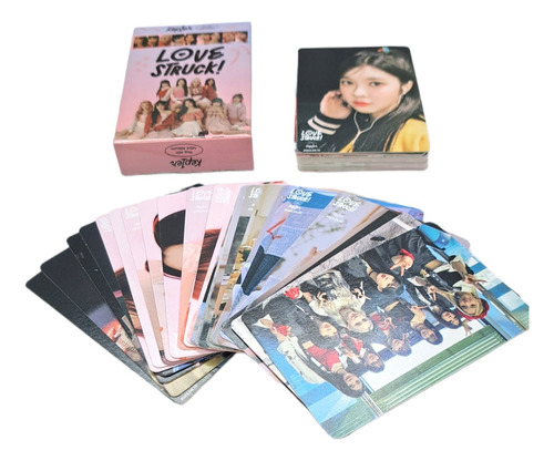 Caja De 55 Cartas Fotograficas K-pop De Kep1er Lomo Cards 