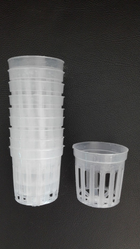 Imagen 2 de 2 de Maceta Plastica. Canastilla. Hidroponia X 10 Uni. Cultivos.