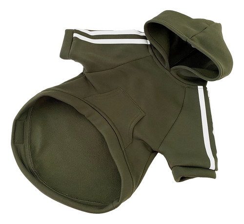 Sudadera Hoodie Sueter Para Perro Chico Mediano Grande Color Verde Militar