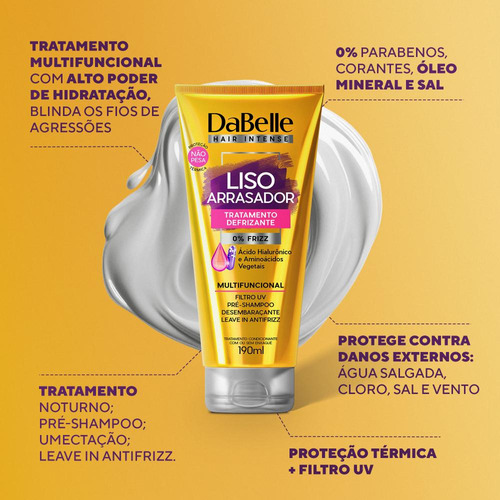 Dabelle Kit Defrizante 4 Produtos - Liso Arrasador
