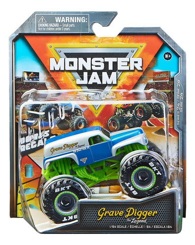 Monster Jam - Camión fundido a presión 1:64 para excavar tumbas The Legend