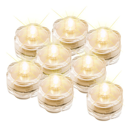 Image 12 Luces Led Sumergibles Impermeables Sin , Velas Sub.