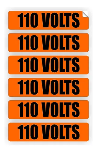 Marcadores De Voltaje Y Conducto De 110 Voltios | Pegatinas