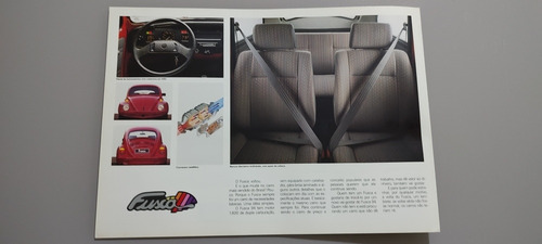 Imagem 2 de 9 de Vw Fusca 1600 1994 Itamar Catálogo Folder Prospecto Novo 0km