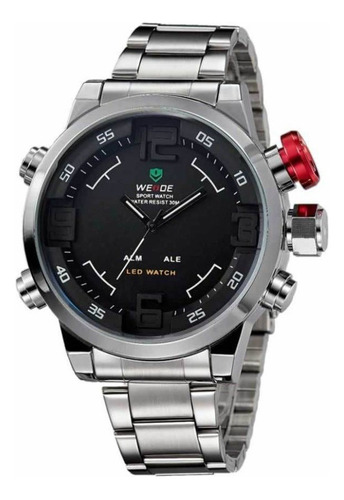 Reloj Hombre Weide Deportivo Casual Weide 2309 Pulso Acero 