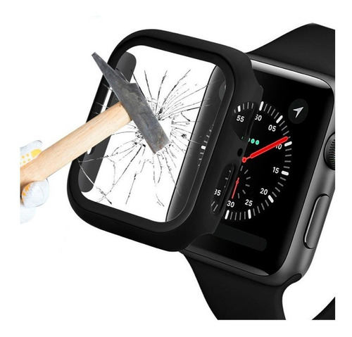 Capa Com De Tela Integrado Para Apple Watch 44mm Preto