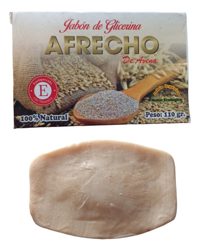 2 Jabones De Afrecho 100% Natural Y Organico 110g C/u