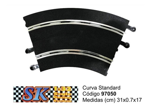 Imagen 1 de 2 de Curva Standard Compatible Scalextric 1/32 Sk 97050