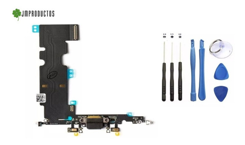 Imagen 3 de 6 de Flex De Carga Jm Compatible iPhone 8 Plus 5.5 Jack + Kit