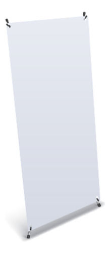 Banner Publicitario .80cm X 1.80m Con Impresion Incluida Blanco