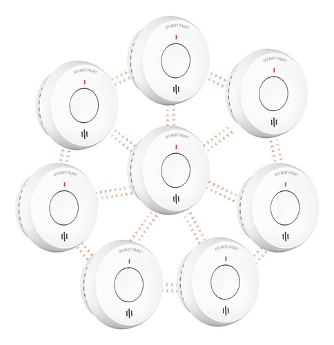 Detectores De Humo Interconectados Inalámbricos, Alarma De I