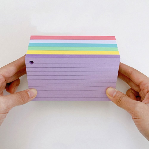 Folder Memo Book, Tarjetas De Revisión De Hojas Sueltas Con