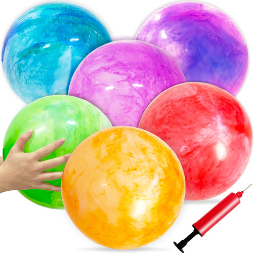 Qiuttnqn 6 Pcs Funby Balls, Bolas Hinchables De 12 Pulgadas,