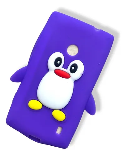 comprar Funda Silicona 3d Pinguino Para Celular Nokia Lumia 520