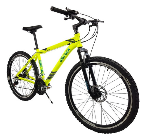 Bicicleta Montaña Alurock Kobe Freno Disco 21 Vel Alu Rod 26 Color Amarillo