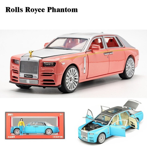 Rolls Royce Phantom Miniatura Metal Coche Con Luces Y Sonido