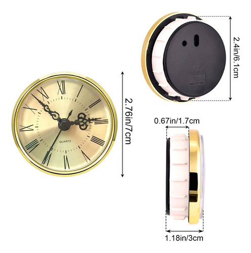 Relógio Inserção 70 Mm Diy Substituição Movimento