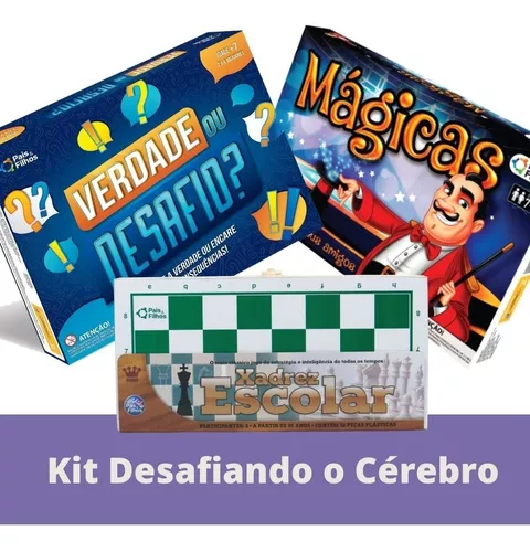 Jogo de tabuleiro Perguntas e Respostas Verdade ou Desafio + Pensa