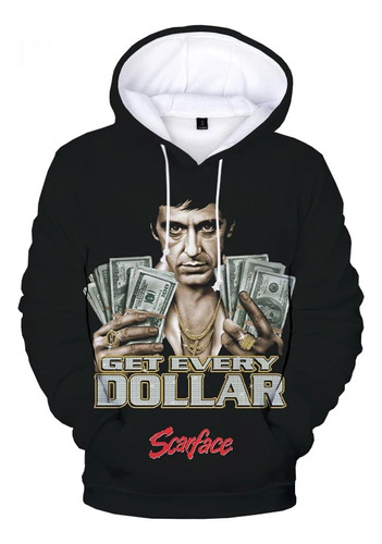 Sudadera Con Capucha Tony Montana Con Estampado 3d