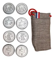 Comprar Juego De 8 Tejos Con Diseño + Funda De Transporte