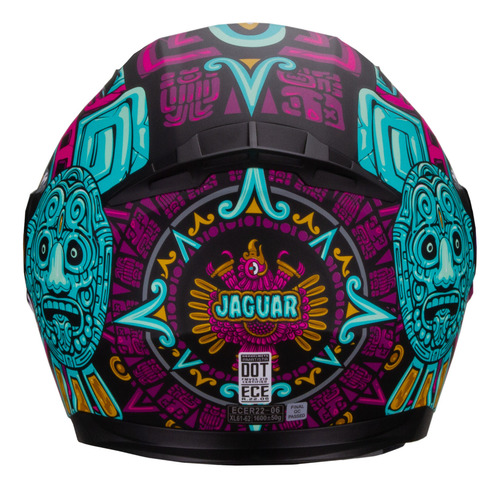 Hax Helmets Casco Abatible Dot + Ece Modelo Amatista Jaguar