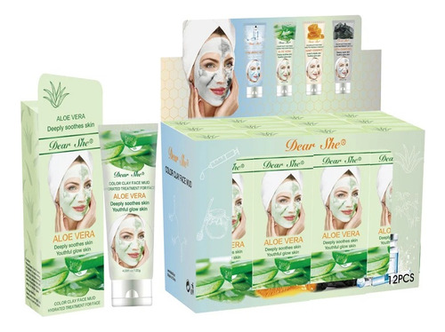 Mascarilla Facial Hidratante En Gel Aloe Vera 120gr Dear She