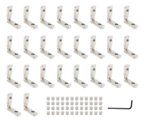 Juego De 26 Soportes De Esquina Juntas 2020 52 Tornillo...