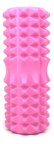 Rolo Rodillo Yoga Pilates Foam Texturizado Masajeador Color Fucsia