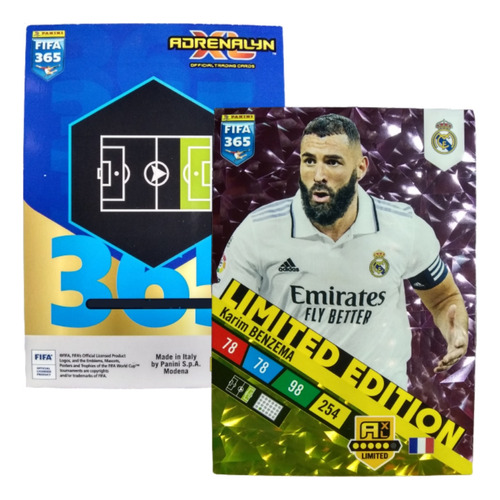 Tarjeta Límited Edition Xxl Karim Benzema Fifa 2023 Panini