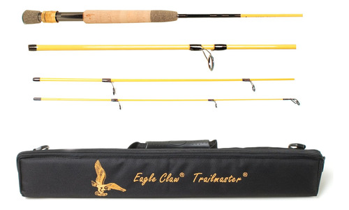 Trailmaster Spin-fly Rod 6 Pc. 7 M, Im-7 Grafito, Talla Únic