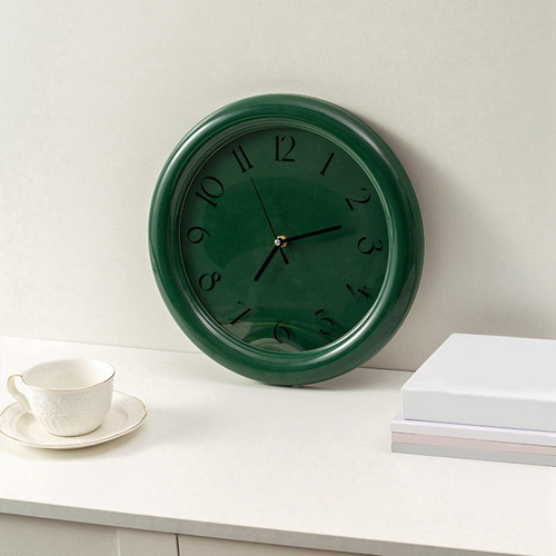 Reloj De Pared Pequeño Reloj Creativo Silencioso Arte Verde