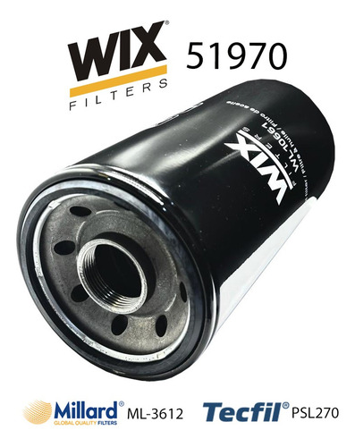 Filtro De Aceite Wix Wl10661 (51970) Encava Bus 3000 3100 