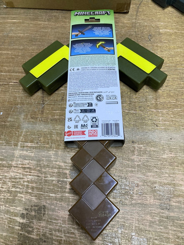 Pico De Oro Role Play Básico Infantil Minecraft Mojang Matte Marrón