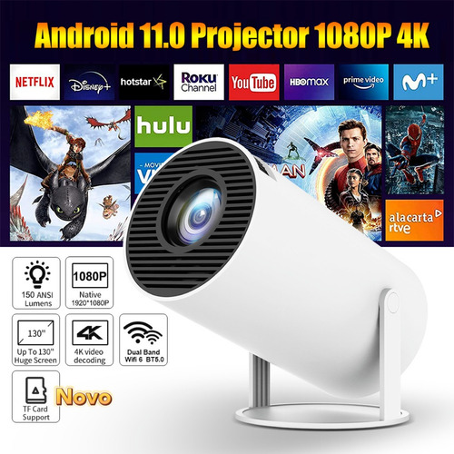 Smart Projector Led Full Hd Projetor Portatil 150 110/220v