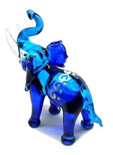 Mini Elefante Hecho A Mano Con Arte Tailandés Cristal