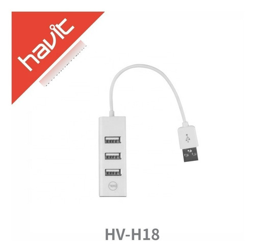 Hub Usb Con Indicador Led, 4 Puertos Havit Hv-h18