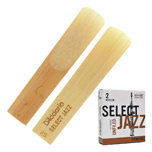 Palheta Select Jazz Unfiled Sax Soprano - 2s, 2m, 2h, 3s, 3m