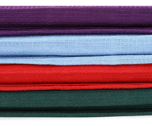 Juego De 4 Toallas Multicolor De Cocina Absorbentes De Algod