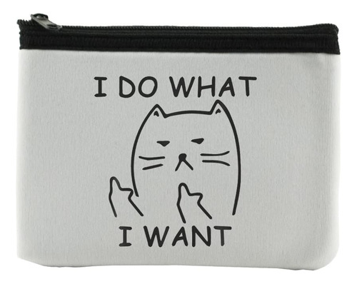 I Do What I Want Monedero Monedero Lindo Gato Bolsa Para...