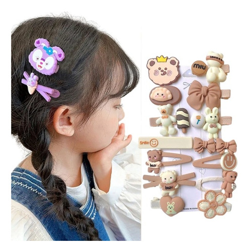 Juego De Pinzas Para Cabello Bebés Accesorios Para Niñas 14p