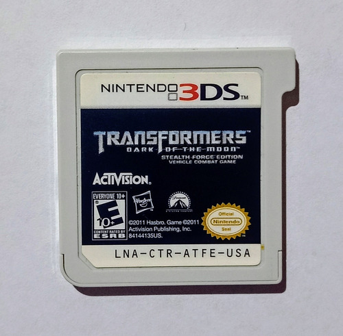Transformers The Dark Of The Moon Nintendo 3ds Solo Cartucho (Usado)