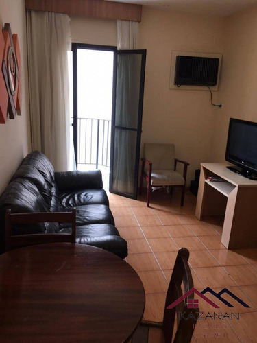 Apartamento 1 Dormitório - Sacada - Lazer - Gonzaga - Santos - 1419