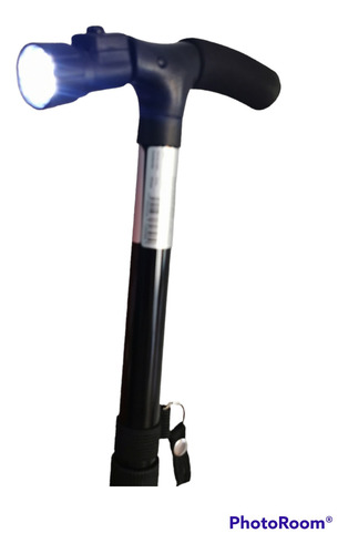 Bastón Plegable Con Luz Led, 4 Puntos De Apoyo Movicare
