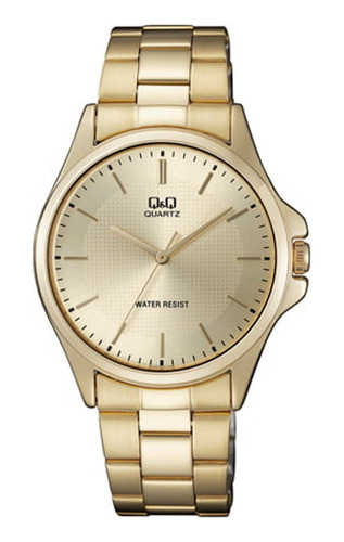 Reloj Q&q Qa06j010y Hombre Dorado