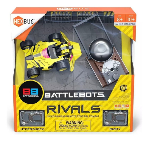 Hexbug Battlebots Rivales Rusty Y Hypershock Color Amarillo Personaje Rivals