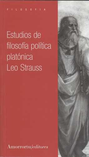Libro Estudios De Filosofía Política Platónica
