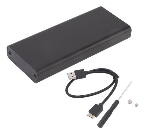 Carcasa Adaptadora Msata A Usb3.0, 6 Gbps, Negra, Msata