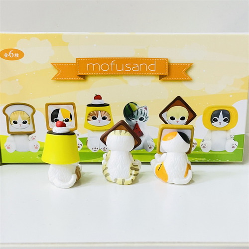 Mofusshark Cat Blind Box Toast Pudding Bread Cat