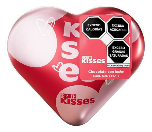 Hershey's Kisses Chocolate Con Leche Lata Corazón 144,4 Gr